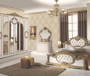 Dormitor Barocco Bianco Gold