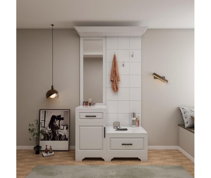 Cuier ZQD 109, 113x43x205cm, Alb {{ heading_title }}