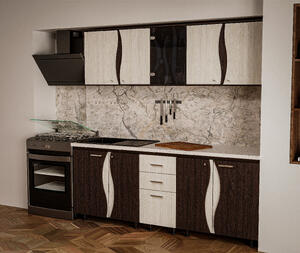 Bucatarie CIP3S - C1 wenge+alb hacienda