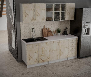 Bucatarie Karina 2m marmura