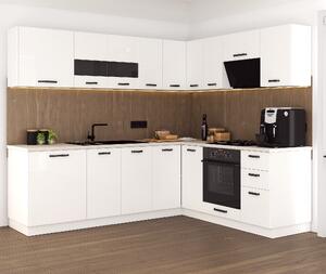 Bucatarie Daria colt V2, Alb lucios