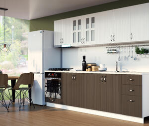 BUCATARIE CORA RIFLAJ  MDF 2,6M