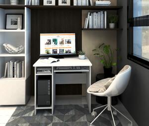 Birou PC SKM-12 ro,82x60x74 cm, alb