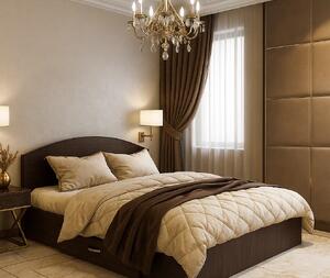 Set pat mijloc 160 + Saltea Bonnell Spuma, Wenge