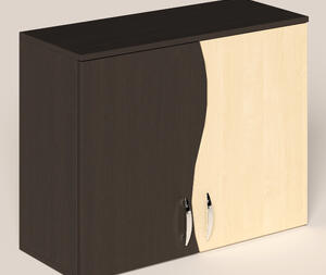 Corp superior PAULA , 80x30x60cm, wenge / mesteacan