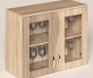 Corp superior PAULA , 80 geam, sonoma / trufe