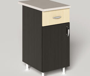 Corp inferior PAULA , 40x47/60x82/85cm, wenge / mesteacan