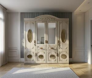 Dulap ZQE 017 MDF - 6U+2S, 200x215x52cm