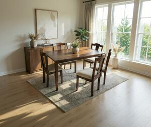 Set masa RH7008T cu 6 scaune RH159C Dirty Oak 150x90x76 cm