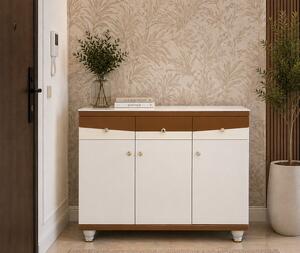 Pantofar MDF Alpin, crem deschis, 120x33x100 cm