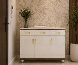 Pantofar MDF Atlas, crem deschis, 120x33x100 cm