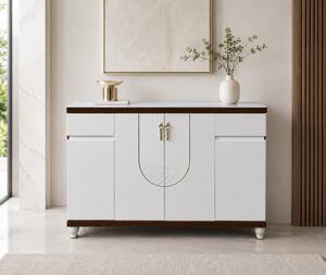Pantofar MDF Linea,Crem deschis, 160x33x99 cm