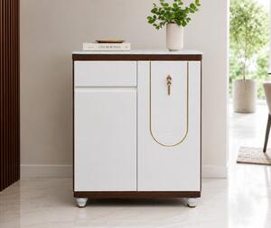 Pantofar MDF Linea, Crem deschis, 80x33x99 cm