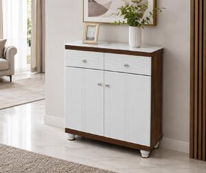 Pantofar MDF Vela, crem deschis, 80x33x100 cm