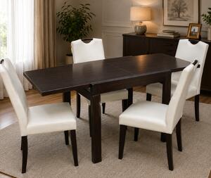 SET MASA KORS + 4 SCAUNE 6002, WENGE-CREM