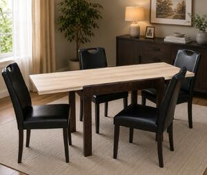 SET MASA KORS + 4 SCAUNE 6002, SONOMA-NEGRU
