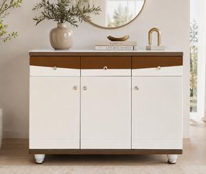 Pantofar MDF Alpin, crem deschis, 120x33x100 cm