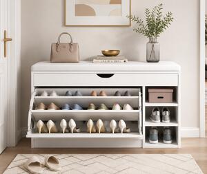 Pantofar 126 MDF White 100x30x51cm