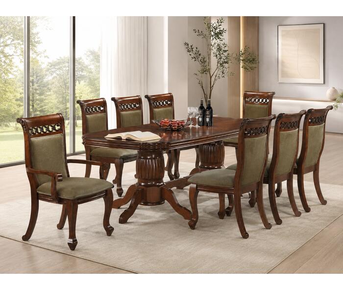 Set masa AC3269T cu 8 Scaune Antique Cherry {{ heading_title }}