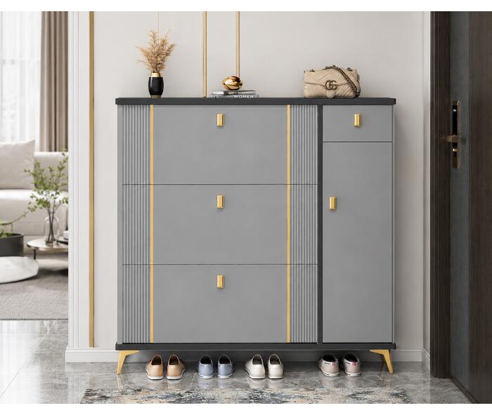 Pantofar 113-602 MDF Grey 100x24x118 cm {{ heading_title }}