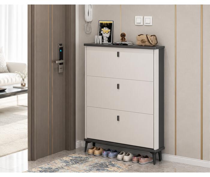 Pantofar 603 MDF, 90x24x118cm,White {{ heading_title }}