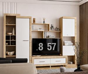 Living Sicilia Sonoma Alb Lucios 267X43X197 cm