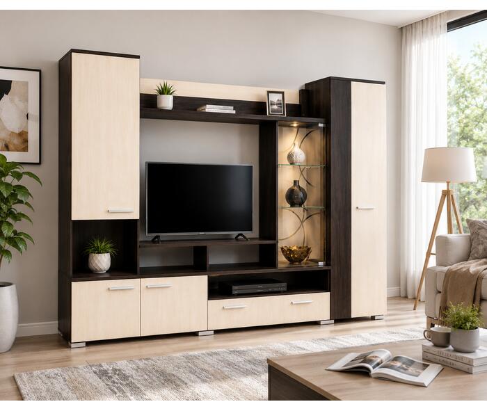 LIVING SIENA WENGE MESTEACAN 260X41X194 CM {{ heading_title }}