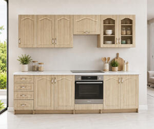 Bucatarie OLEA RO, MDF 2.6M, Mesteacan