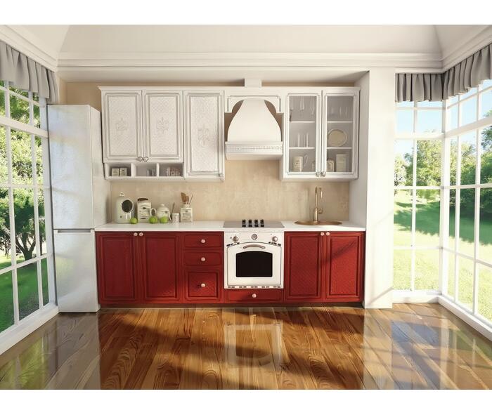 BUCATARIE VERSAILLES MDF 2.6M, ROSU {{ heading_title }}