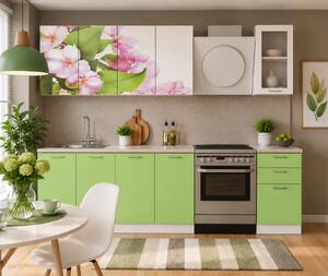 BUCATARIE FAMP MAR, 200x60x214cm, VERDE