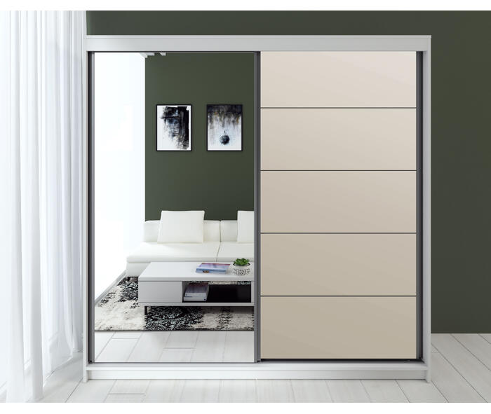 Dressing Smart, Acril Cappuccino, 180x60x200cm {{ heading_title }}