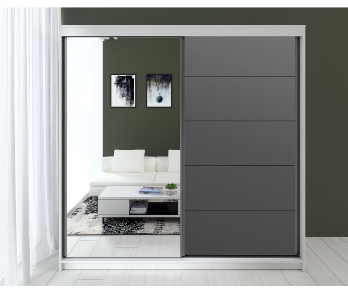 Dressing Smart, Acril Antracit, 180x60x200cm {{ heading_title }}