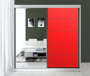 Dressing Smart,Acril Rosu, 180x60x200cm