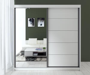 Dressing Smart, Acril Alb, 200x60x200cm