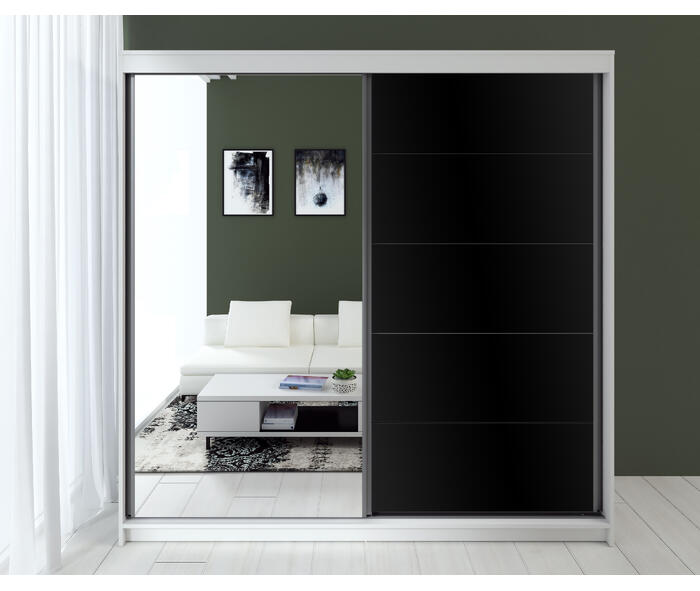 Dressing Smart, Acril Negru, 200x60x200cm {{ heading_title }}