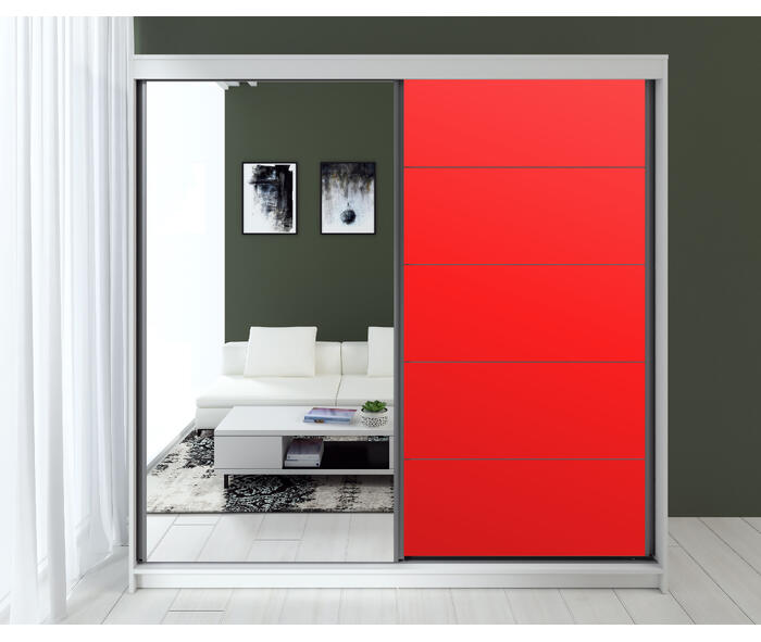 Dressing Smart, Acril Rosu, 200x60x200cm {{ heading_title }}