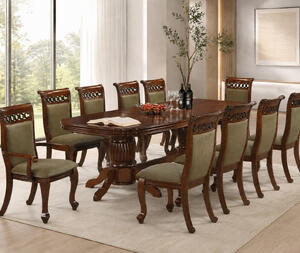 Set masa ACELIA cu 10 Scaune Antique Cherry